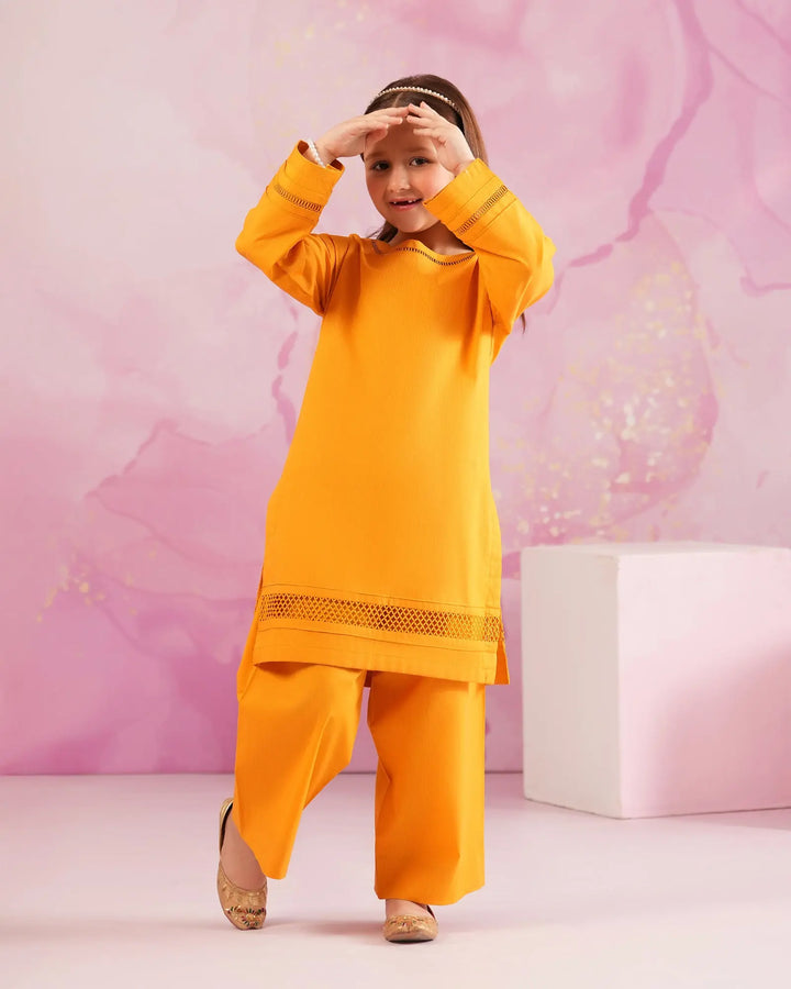 Kids 2-Piece Ready-to-Wear Rod Cotton Suit | 1168-ST-R.CT Sha Posh Textile