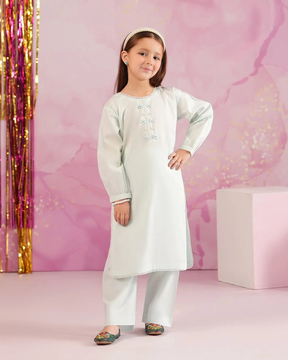 Kids 2-Piece Ready-to-Wear Rod Cotton Suit | 1170-ST-R.CT Sha Posh Textile