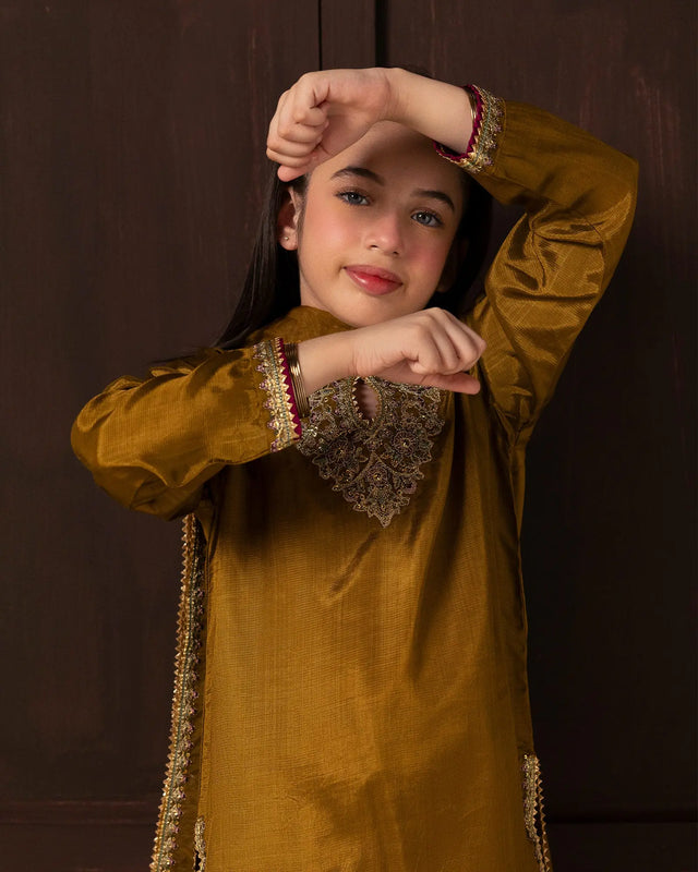 Kids 3 Pcs D Fine Raw Silk | C9808 Sha Posh Textile