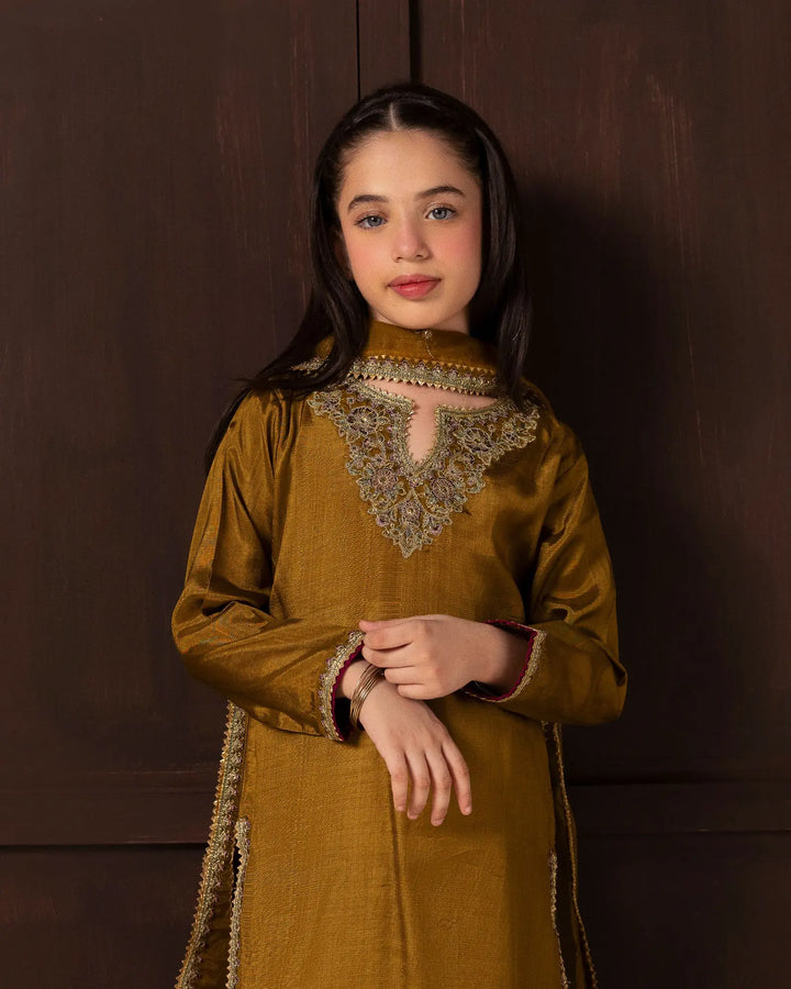Kids 3 Pcs D Fine Raw Silk | C9808 Sha Posh Textile