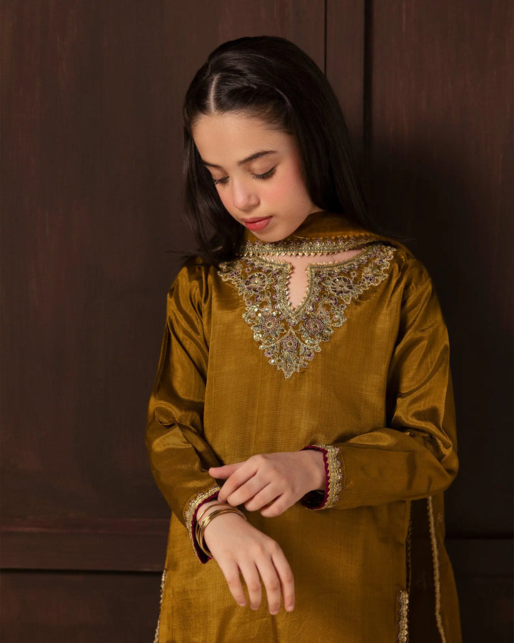 Kids 3 Pcs D Fine Raw Silk | C9808 Sha Posh Textile