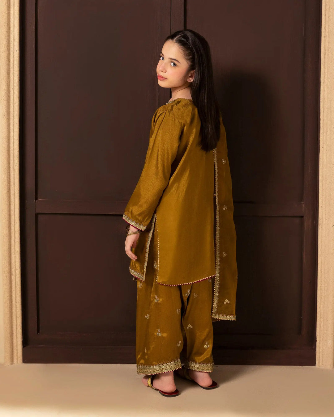 Kids 3 Pcs D Fine Raw Silk | C9808 Sha Posh Textile