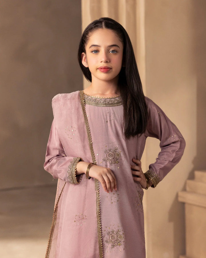 Kids 3 Pcs D Fine Raw Silk | C9820