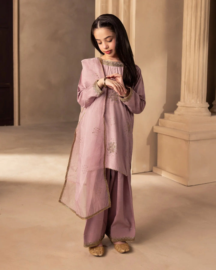 Kids 3 Pcs D Fine Raw Silk | C9820