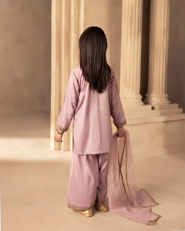 Kids 3 Pcs D Fine Raw Silk | C9820