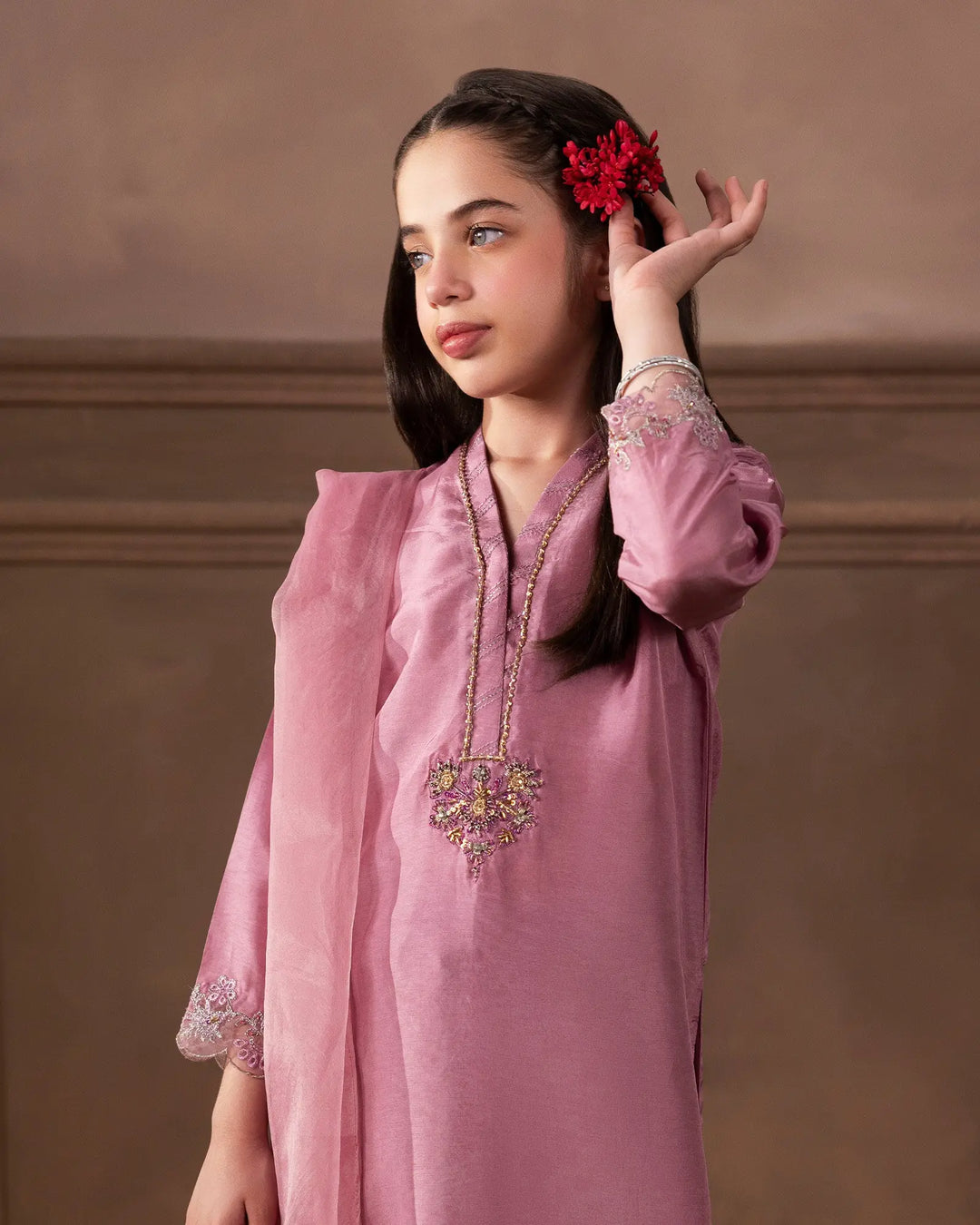 Kids 3 Pcs Sheesha Silk | C4090
