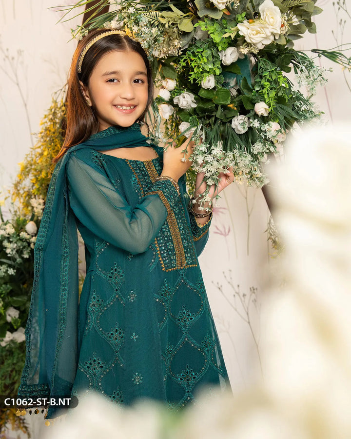 Kids 3 Piece Bori Net Suit | 1062-ST-B.NET - Sha Posh Textile