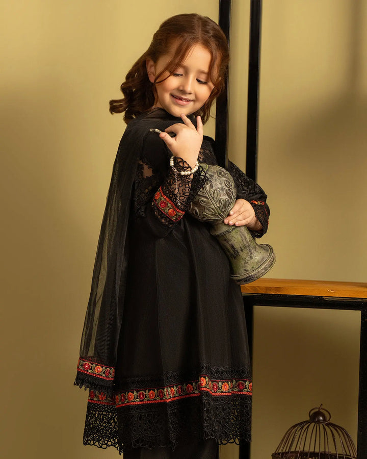 Kids 3 Piece Chambray Katan Suit | 1128-ST-S.KTN - Sha Posh Textile