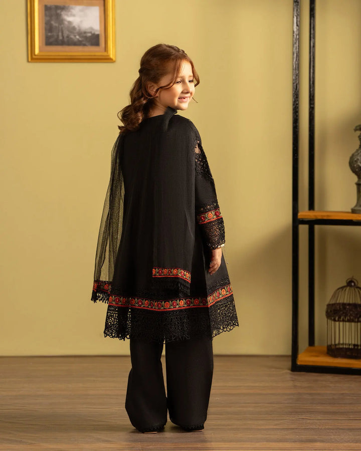 Kids 3 Piece Chambray Katan Suit | 1128-ST-S.KTN - Sha Posh Textile