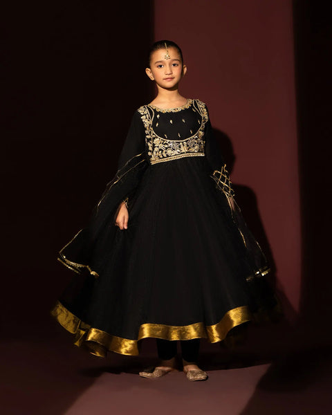 Kids 3 Piece Net Stitched Suit | 9662-IG-NT Sha Posh Textile