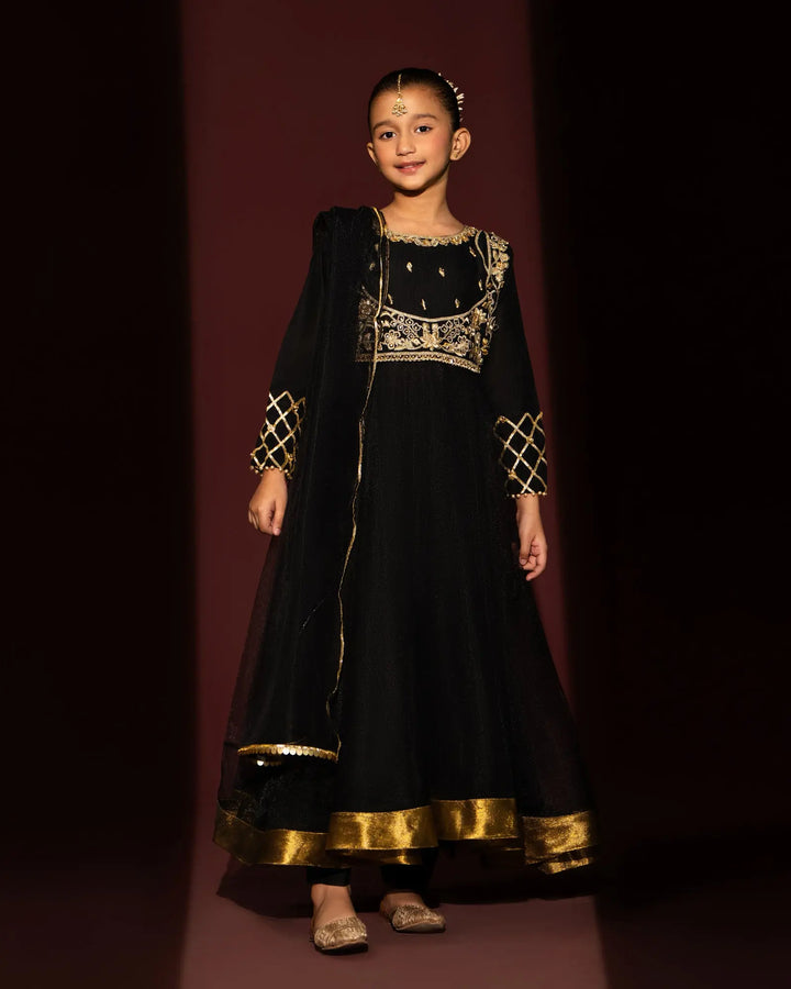 Kids 3 Piece Net Stitched Suit | 9662-IG-NT Sha Posh Textile