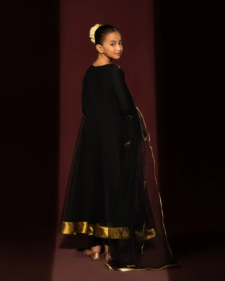 Kids 3 Piece Net Stitched Suit | 9662-IG-NT Sha Posh Textile
