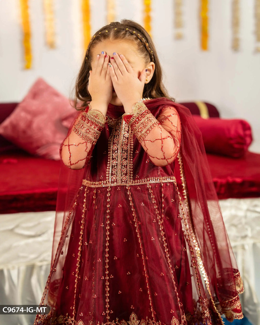 Kids 3 Piece Net Suit | 9674-IG-NT - Sha Posh Textile