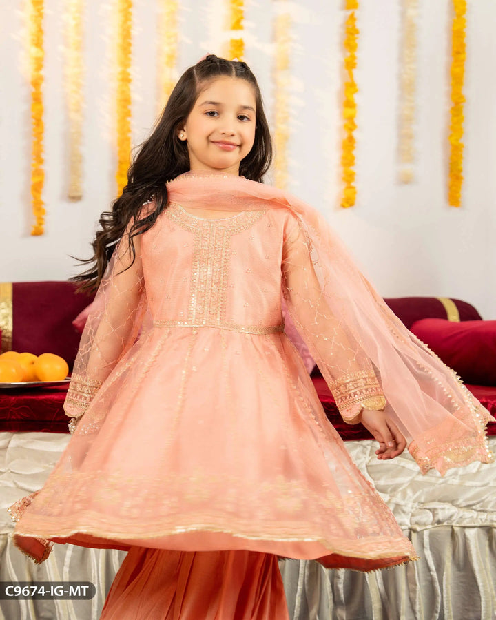 Kids 3 Piece Net Suit | 9674-IG-NT - Sha Posh Textile