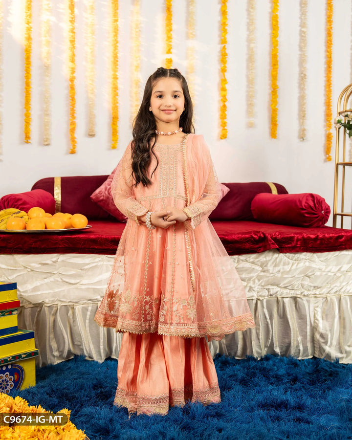 Kids 3 Piece Net Suit | 9674-IG-NT - Sha Posh Textile