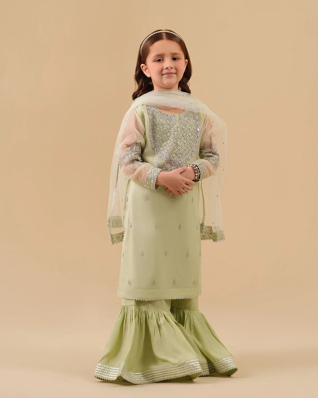 Kids 3-Piece Organza | 9737 - Sha Posh Textile