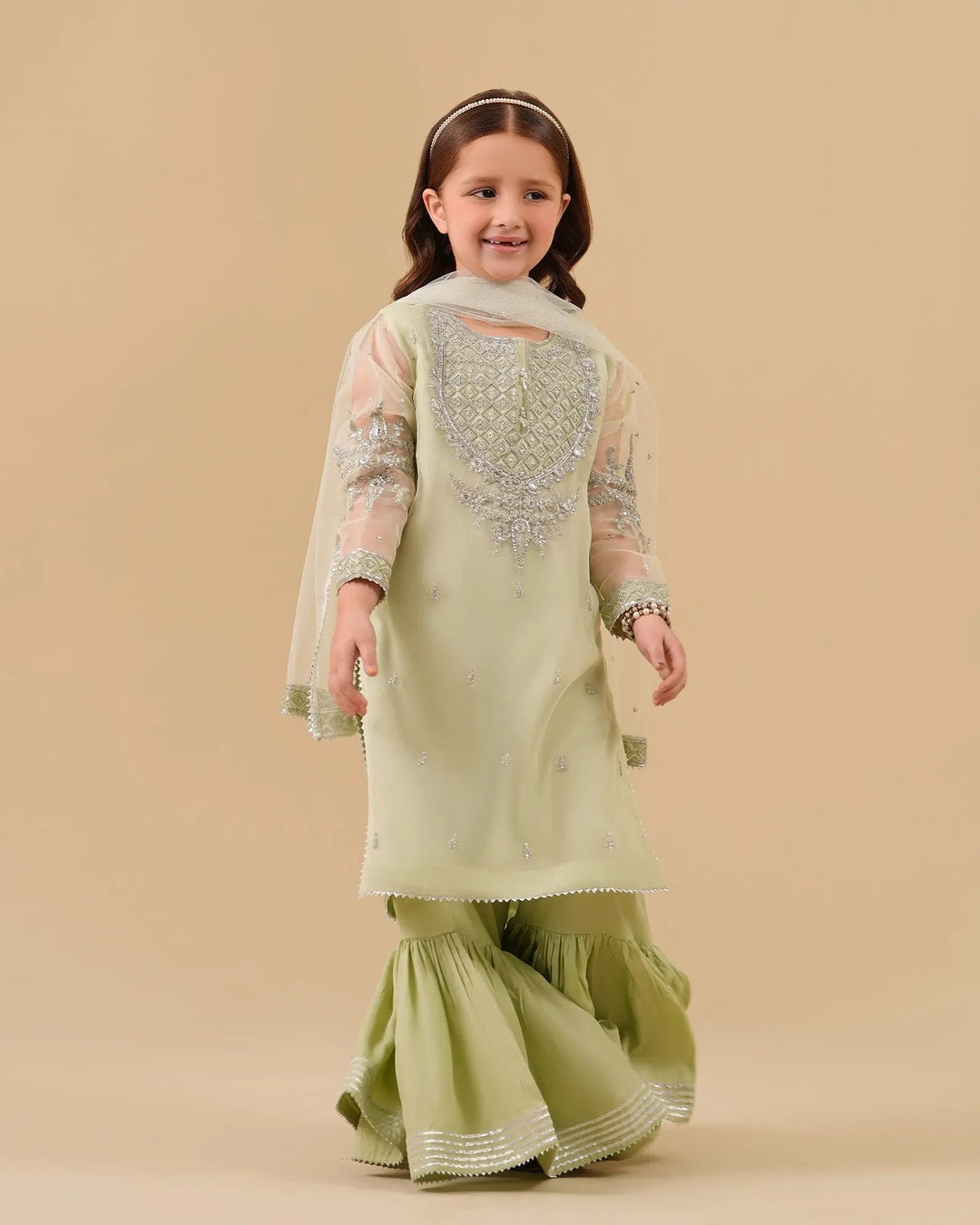 Kids 3-Piece Organza | 9737 - Sha Posh Textile