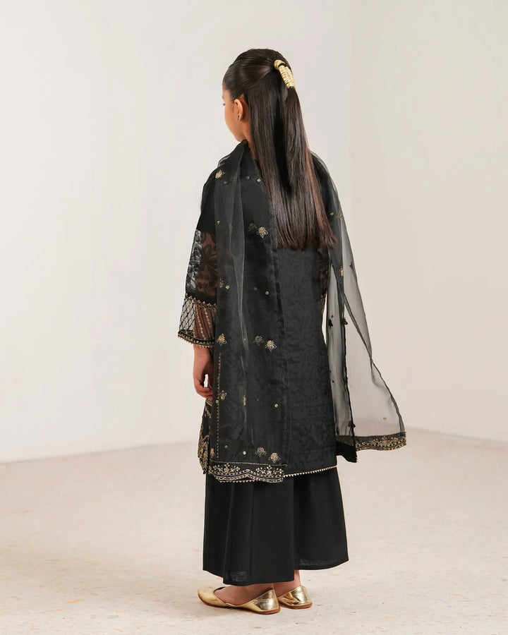 Kids 3-Piece Ready-to-Wear Burnout Tissue Suit | 4076-SJ-B.O.TSU Sha Posh Textile