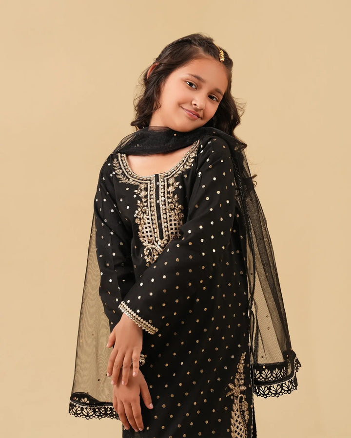 Kids 3-Piece Ready-to-Wear Special Bindi Suit | 1156-ST-S.BINDI Sha Posh Textile