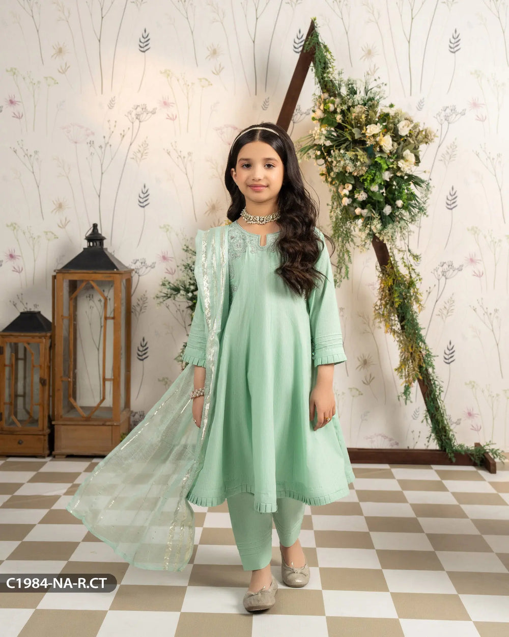Kids 3 Piece Rod Cotton Suit | 1984-NA-R.CT Sha Posh Textile