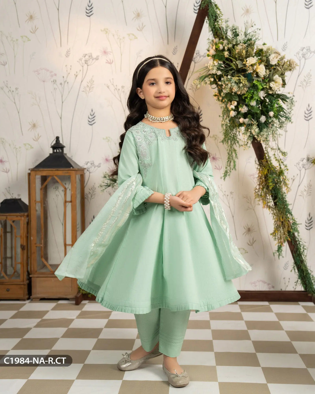 Kids 3 Piece Rod Cotton Suit | 1984-NA-R.CT Sha Posh Textile