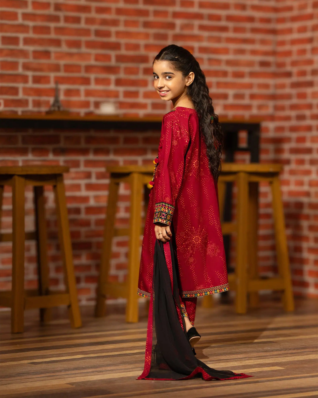 Kids 3 Piece Viscose Suit Stitched | 1301-NA-VS - Sha Posh Textile