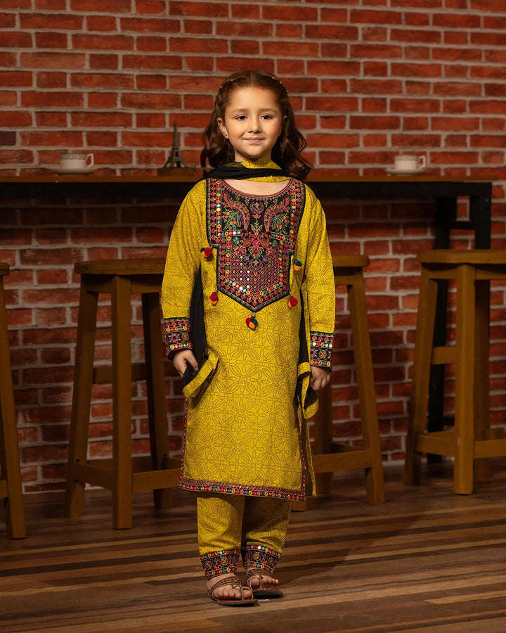 Kids 3 Piece Viscose Suit Stitched | 1301-NA-VS - Sha Posh Textile