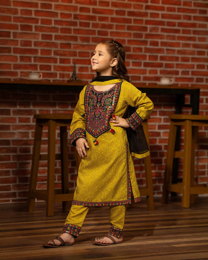 Kids 3 Piece Viscose Suit Stitched | 1301-NA-VS - Sha Posh Textile