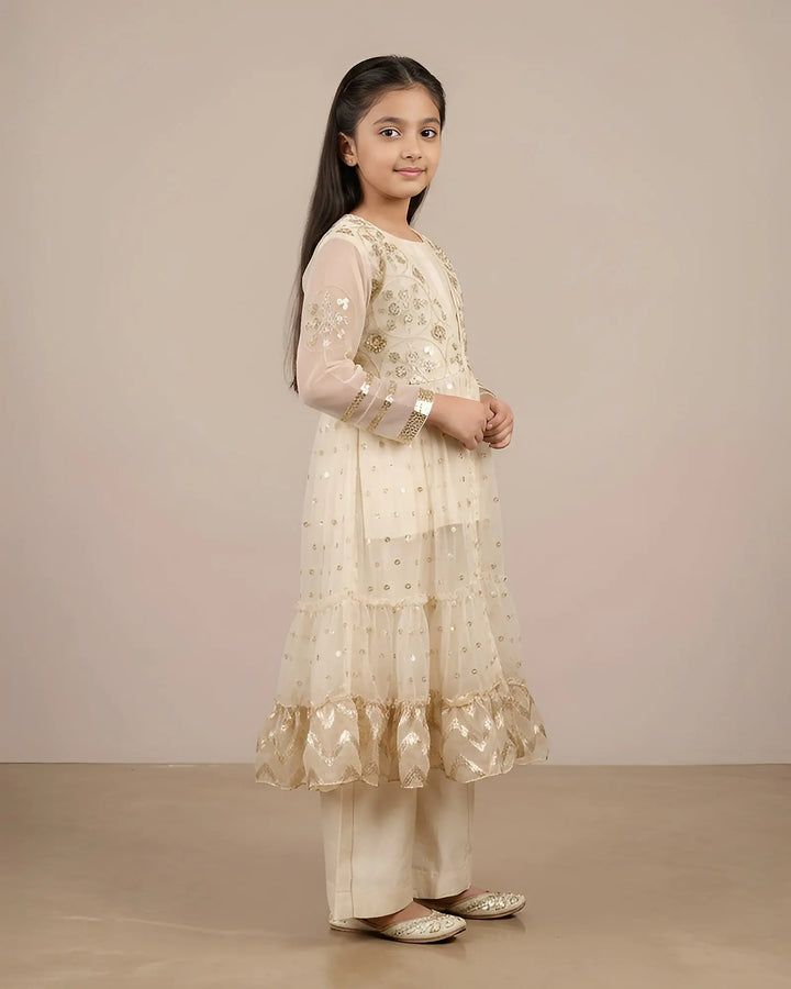 Kids Bindi Badla Frock | 9726 Sha Posh Textile