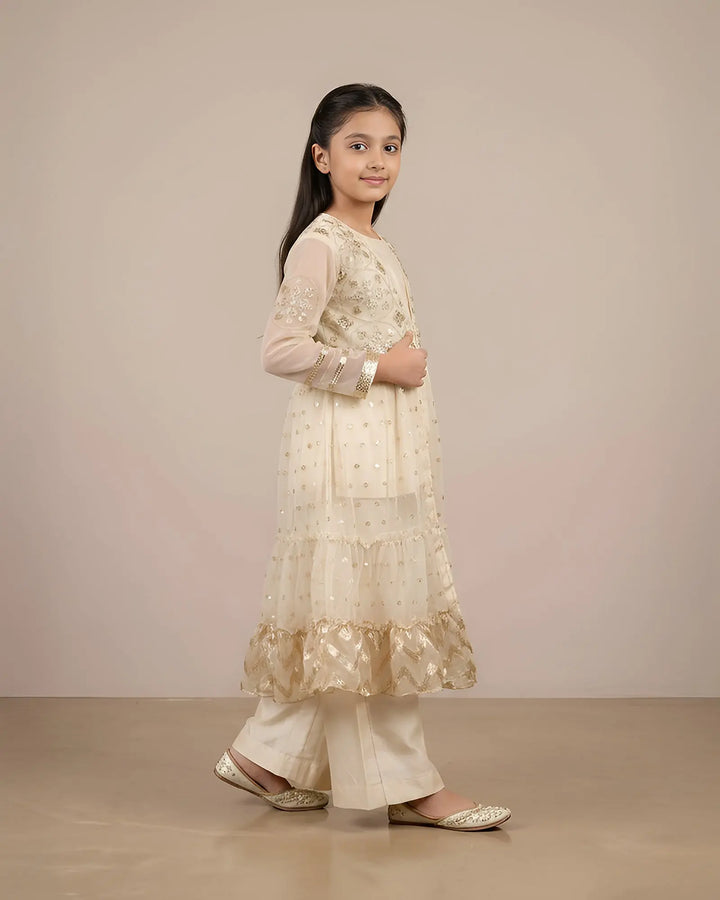 Kids Bindi Badla Frock | 9726 Sha Posh Textile