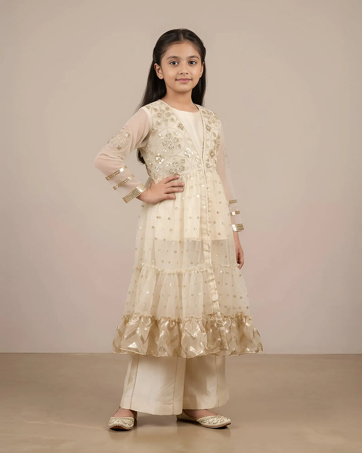 Kids Bindi Badla Frock | 9726 Sha Posh Textile