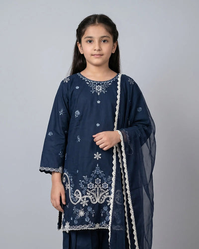 Kids Cambric Cotton 3PC | 4128 Sha Posh Textile