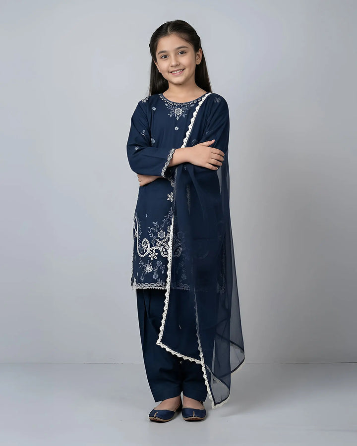 Kids Cambric Cotton 3PC | 4128 Sha Posh Textile