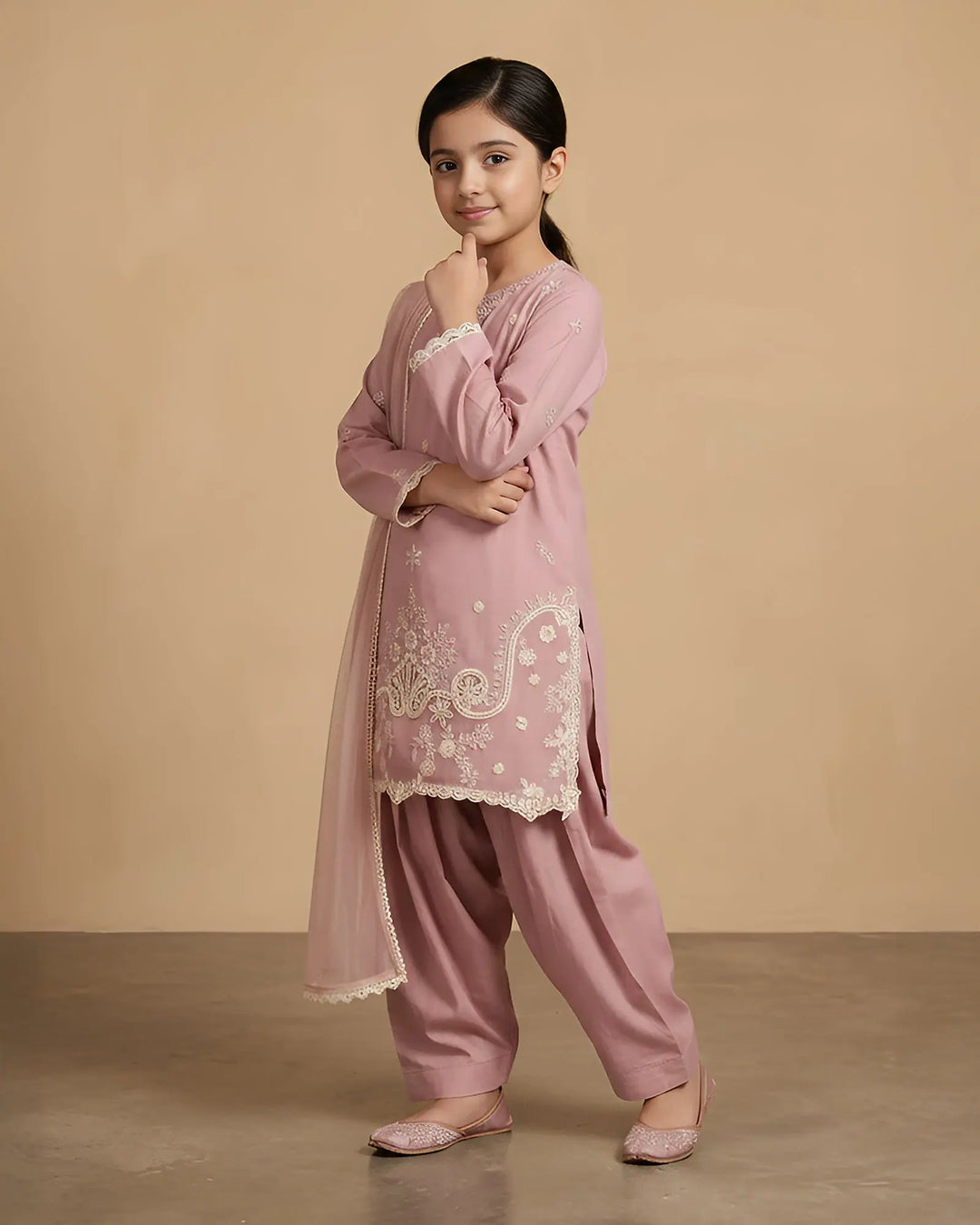 Kids Cambric Cotton 3PC | 4128 Sha Posh Textile