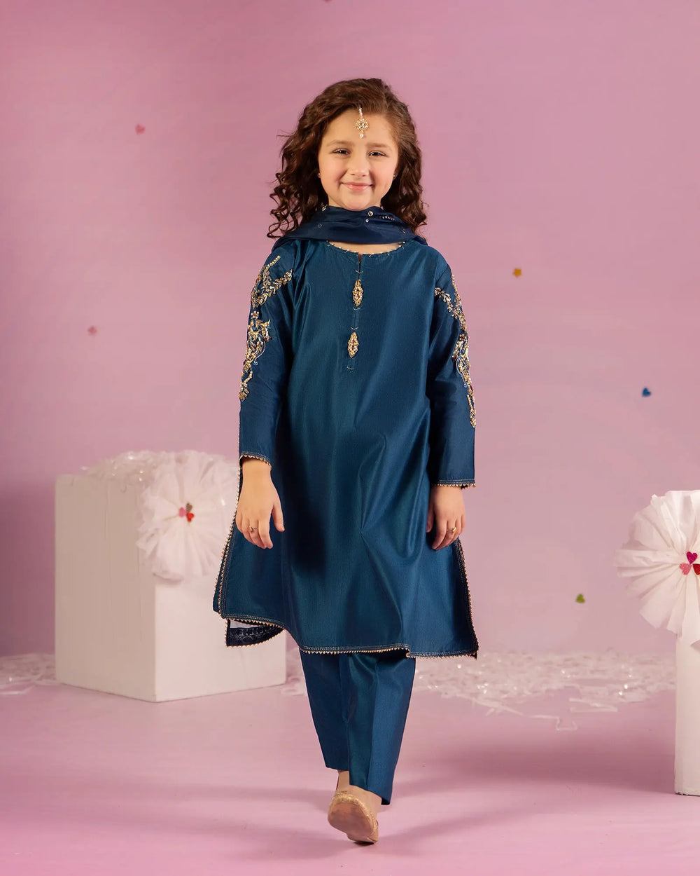 Kids Chambray Katan 3PC | 9770 Sha Posh Textile