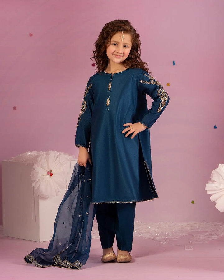 Kids Chambray Katan 3PC | 9770 Sha Posh Textile