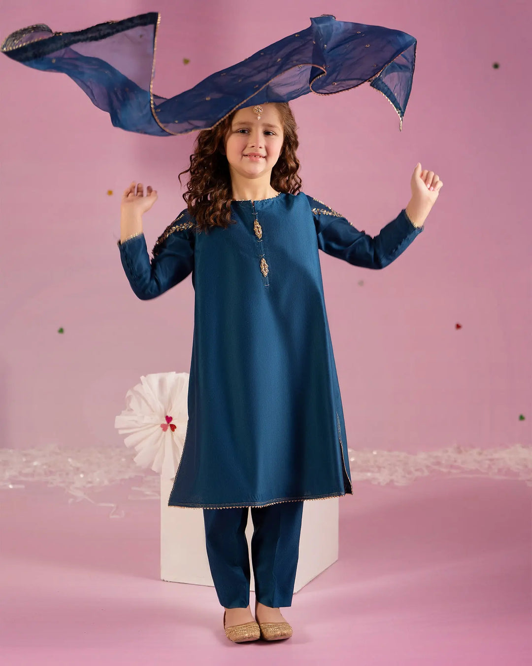 Kids Chambray Katan 3PC | 9770 Sha Posh Textile