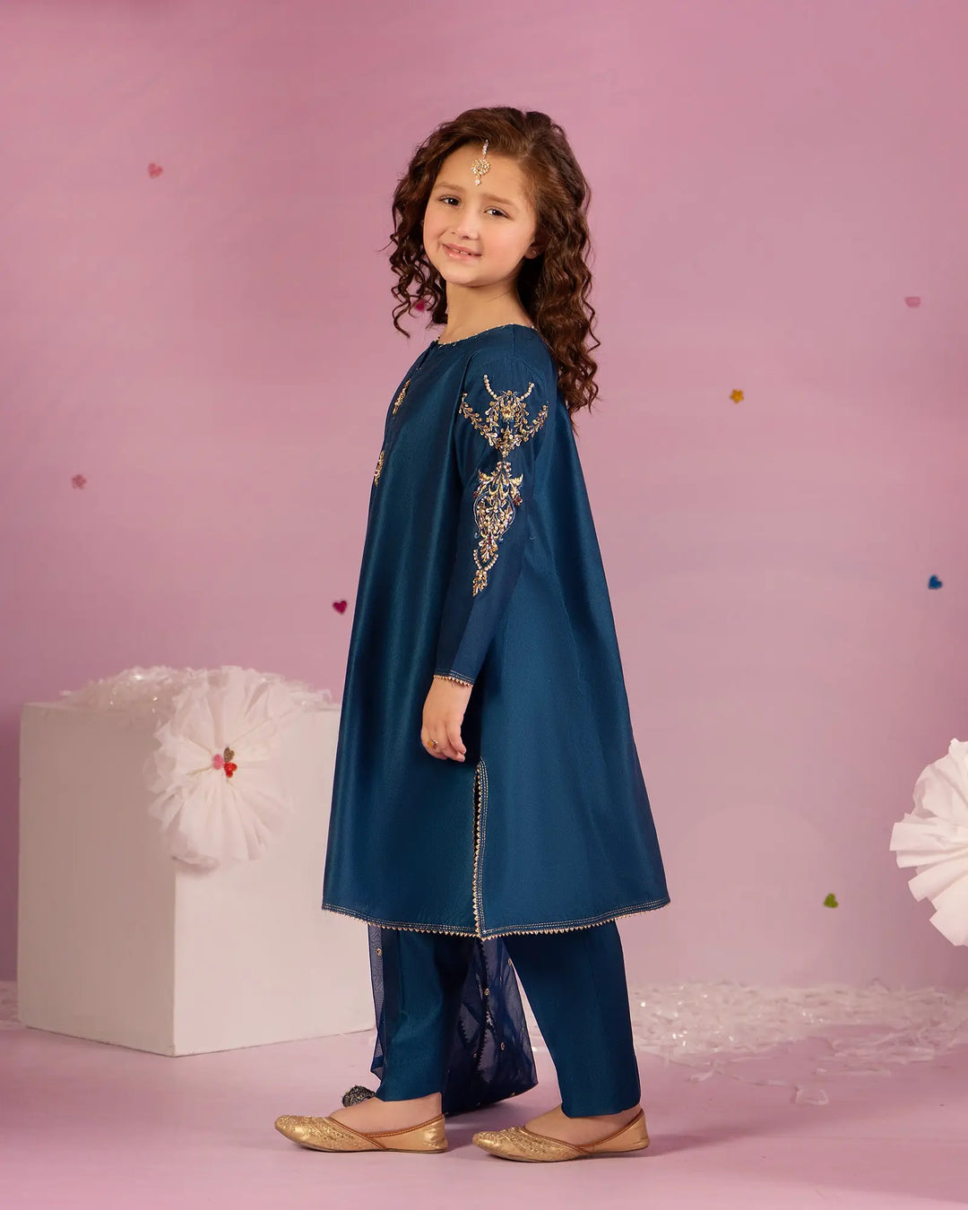 Kids Chambray Katan 3PC | 9770 Sha Posh Textile