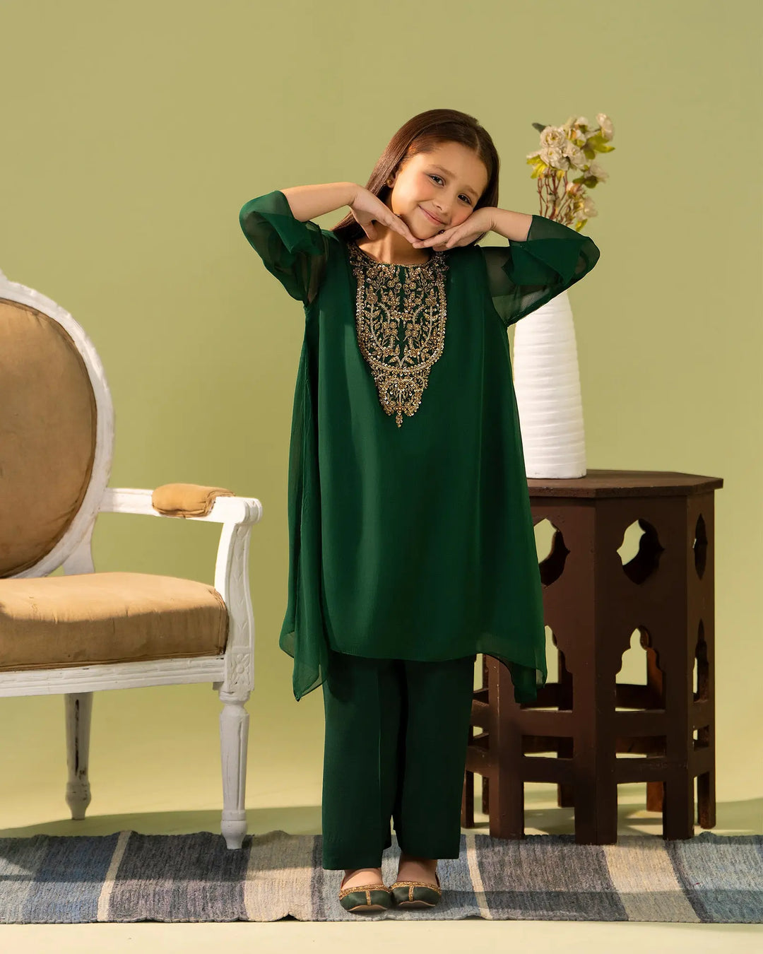 Kids Chiffon 2PC | 9809 Sha Posh Textile