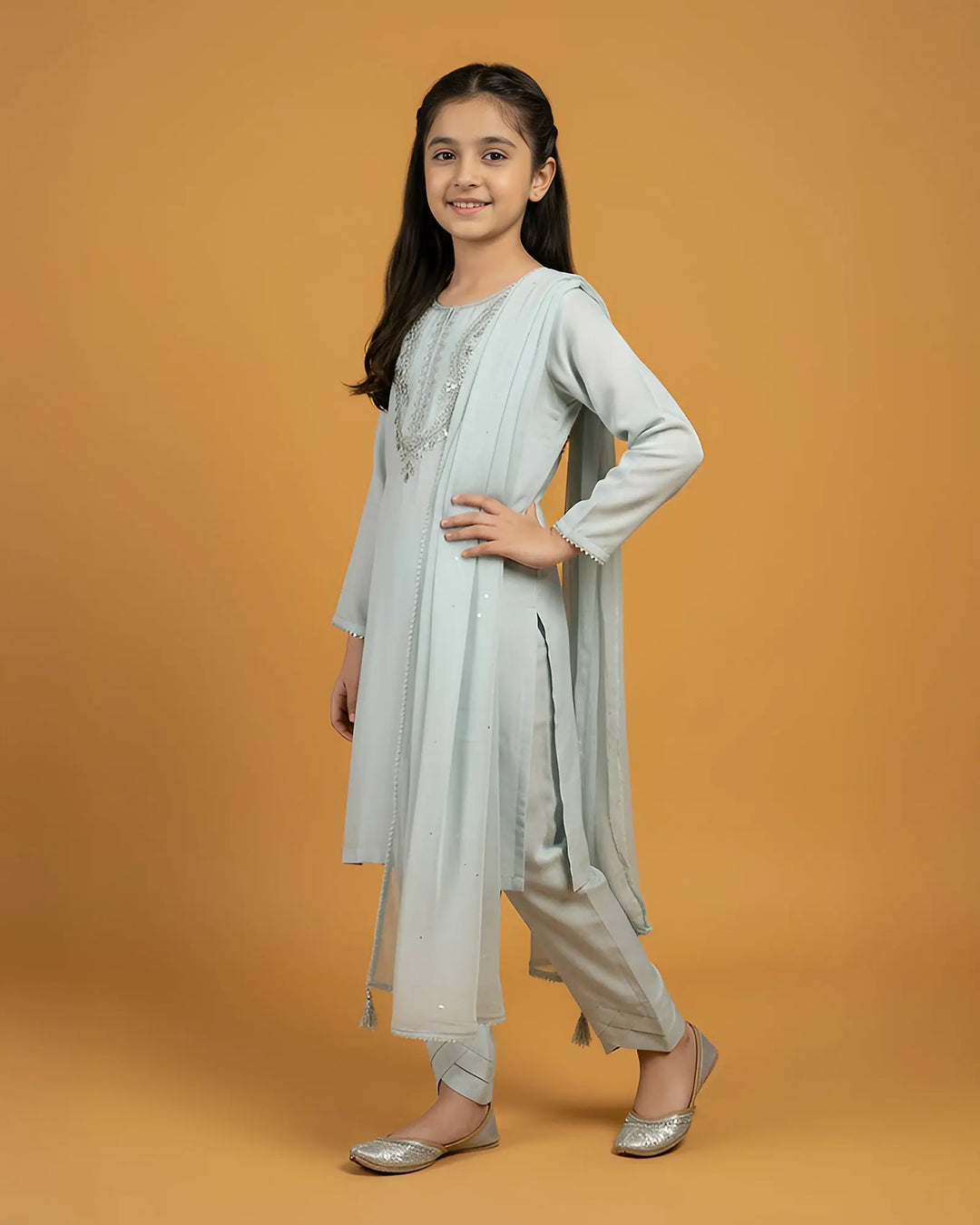 Kids Chiffon 3PC | 4110 Sha Posh Textile