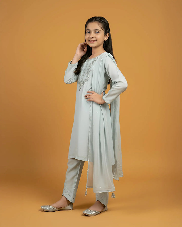 Kids Chiffon 3PC | 4110 Sha Posh Textile