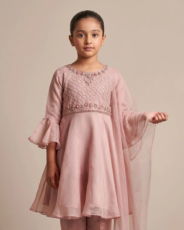 Kids Chiffon Frock | 4089 Sha Posh Textile
