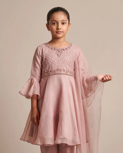 Kids Chiffon Frock | 4089 Sha Posh Textile
