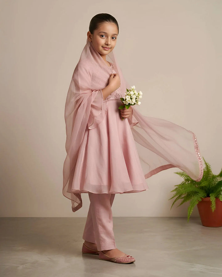 Kids Chiffon Frock | 4089 Sha Posh Textile