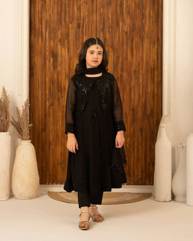 Kids Chiffon Frock | 9777 Sha Posh Textile