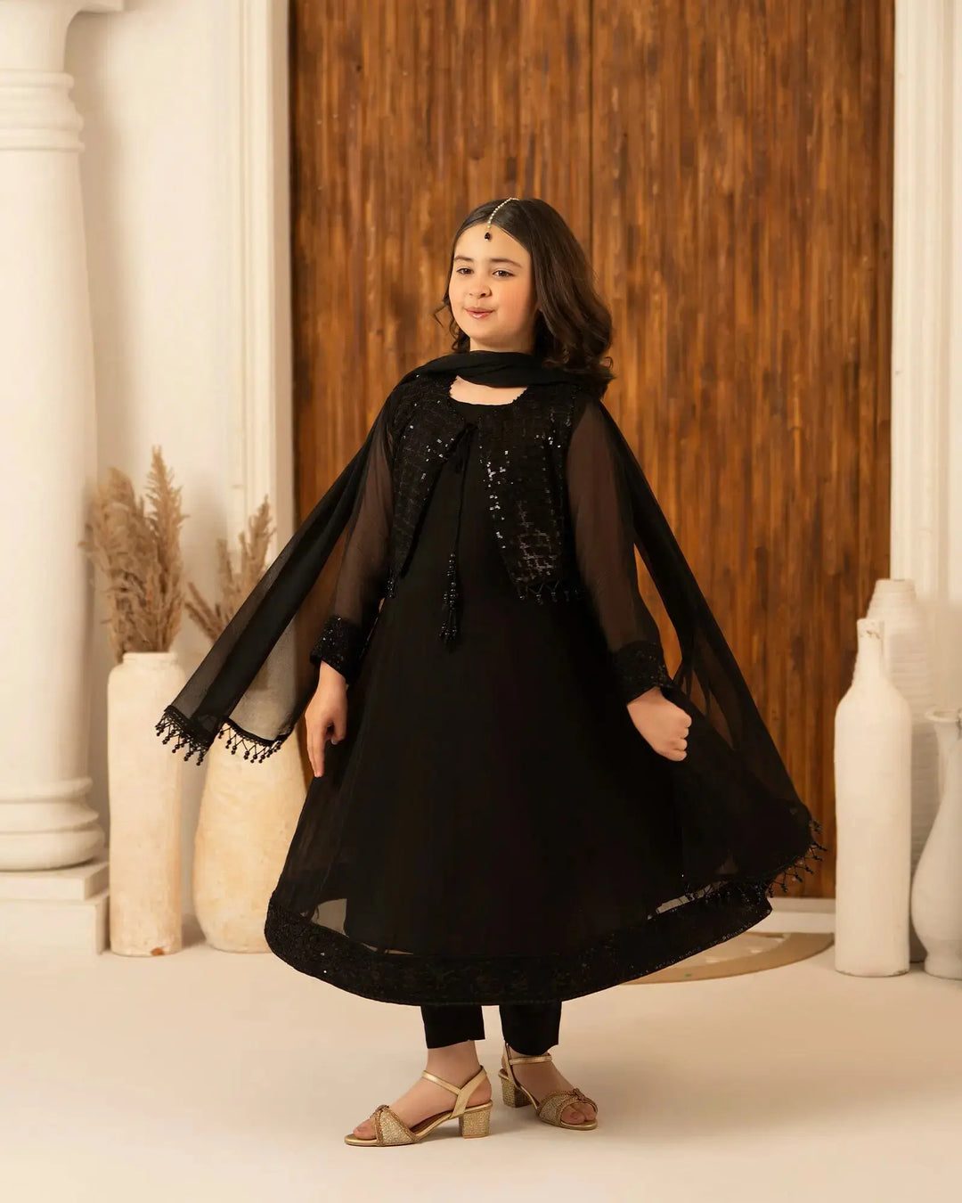 Kids Chiffon Frock | 9777 Sha Posh Textile