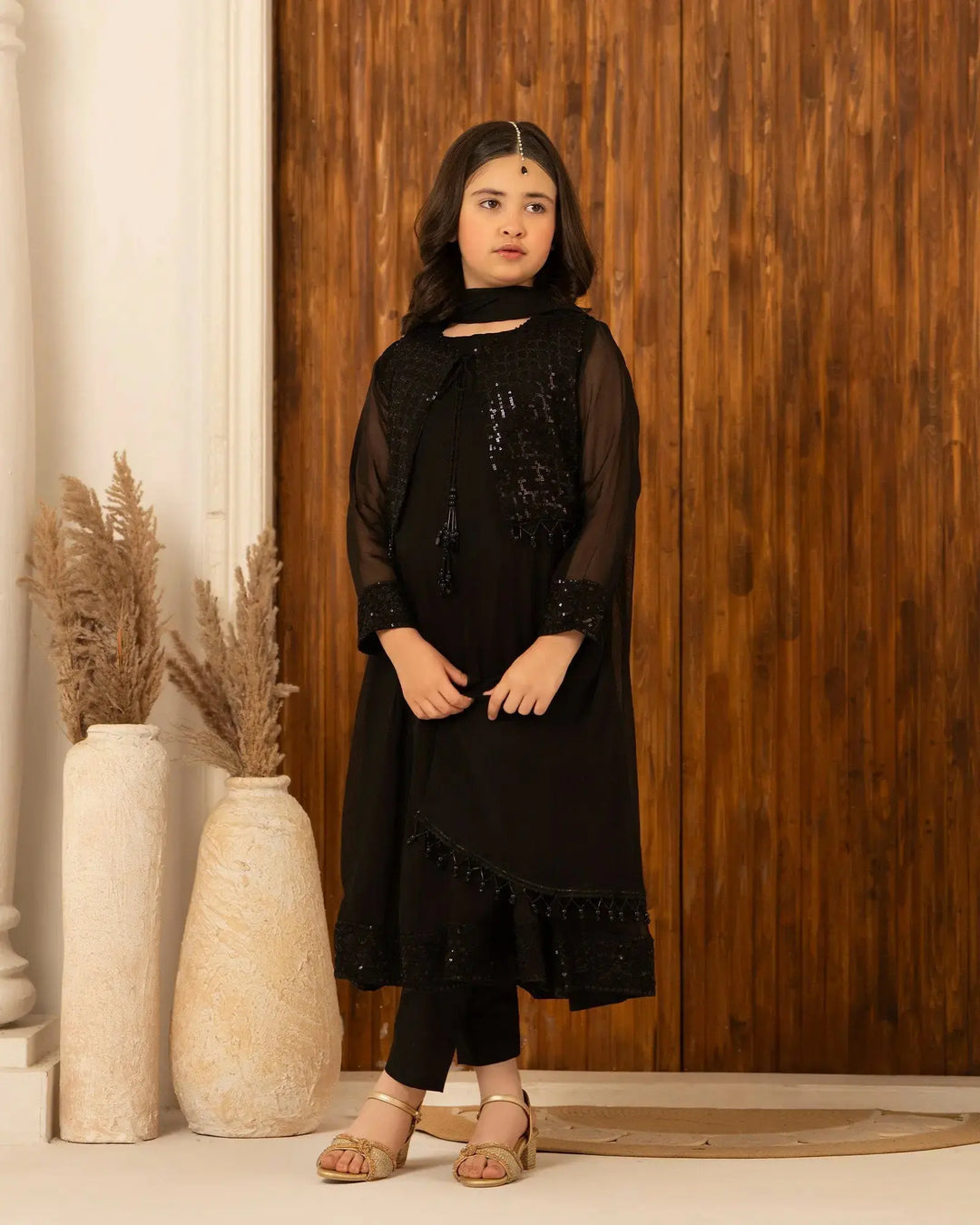 Kids Chiffon Frock | 9777 Sha Posh Textile