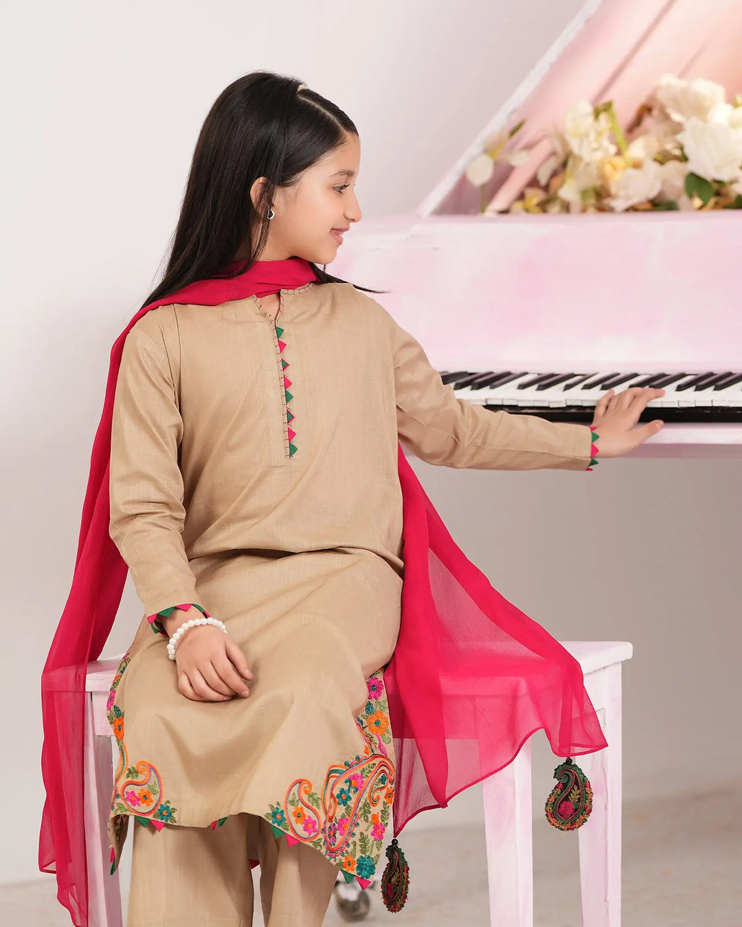 Kids Cross Slub Cotton 3PC | 1322 - Sha Posh Textile