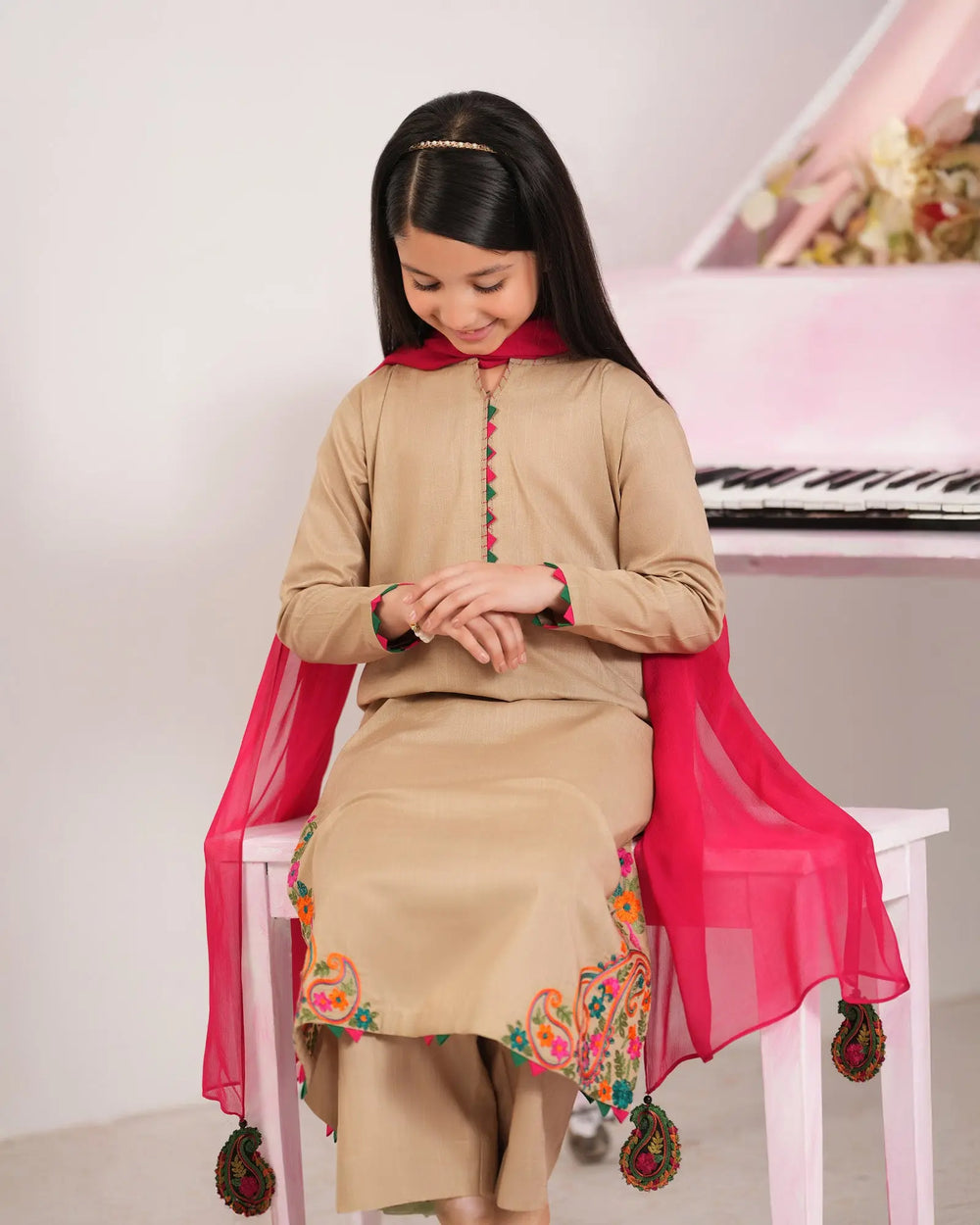 Kids Cross Slub Cotton 3PC | 1322 - Sha Posh Textile