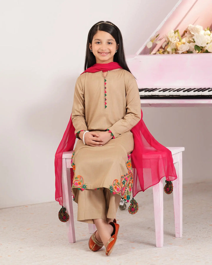 Kids Cross Slub Cotton 3PC | 1322 - Sha Posh Textile